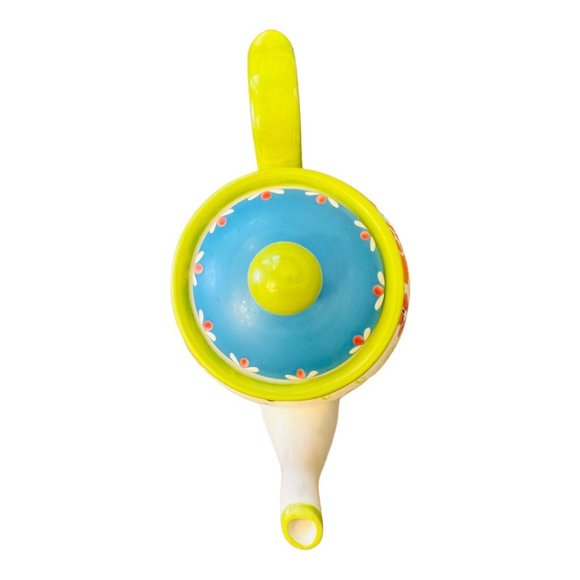 Hand Painted Vintage Teapot, Artistic Accents by Coastline Imports - Picture 6 of 9